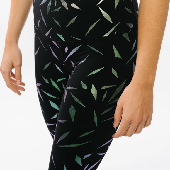 Black Rhombus Luxe High Rise Zyia 7/8 Leggings - Picture 2 of 8